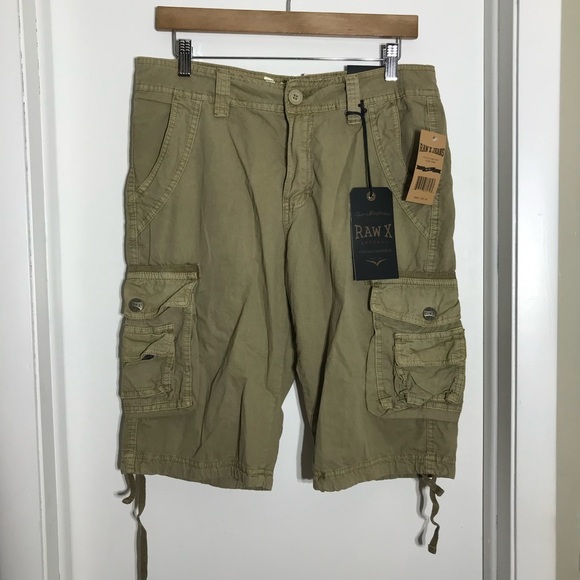 Raw X Other - Raw X Vintage Inspired Cargo Shorts Mens Size 30 Color Stone NWT